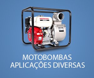 Motobombas Aplicações Diversas